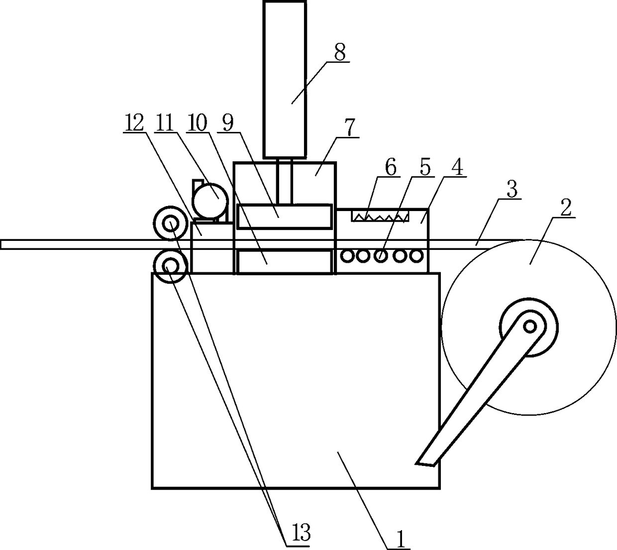 Synchronous driving type three-dimensional pattern hot-pressing type punching machine