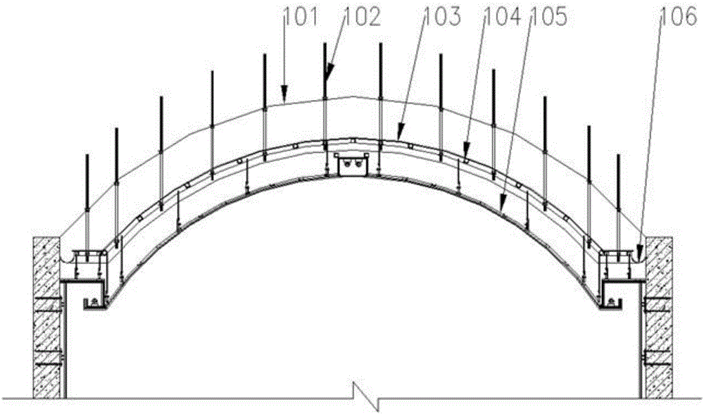 Underground space damp-proof drainage structure