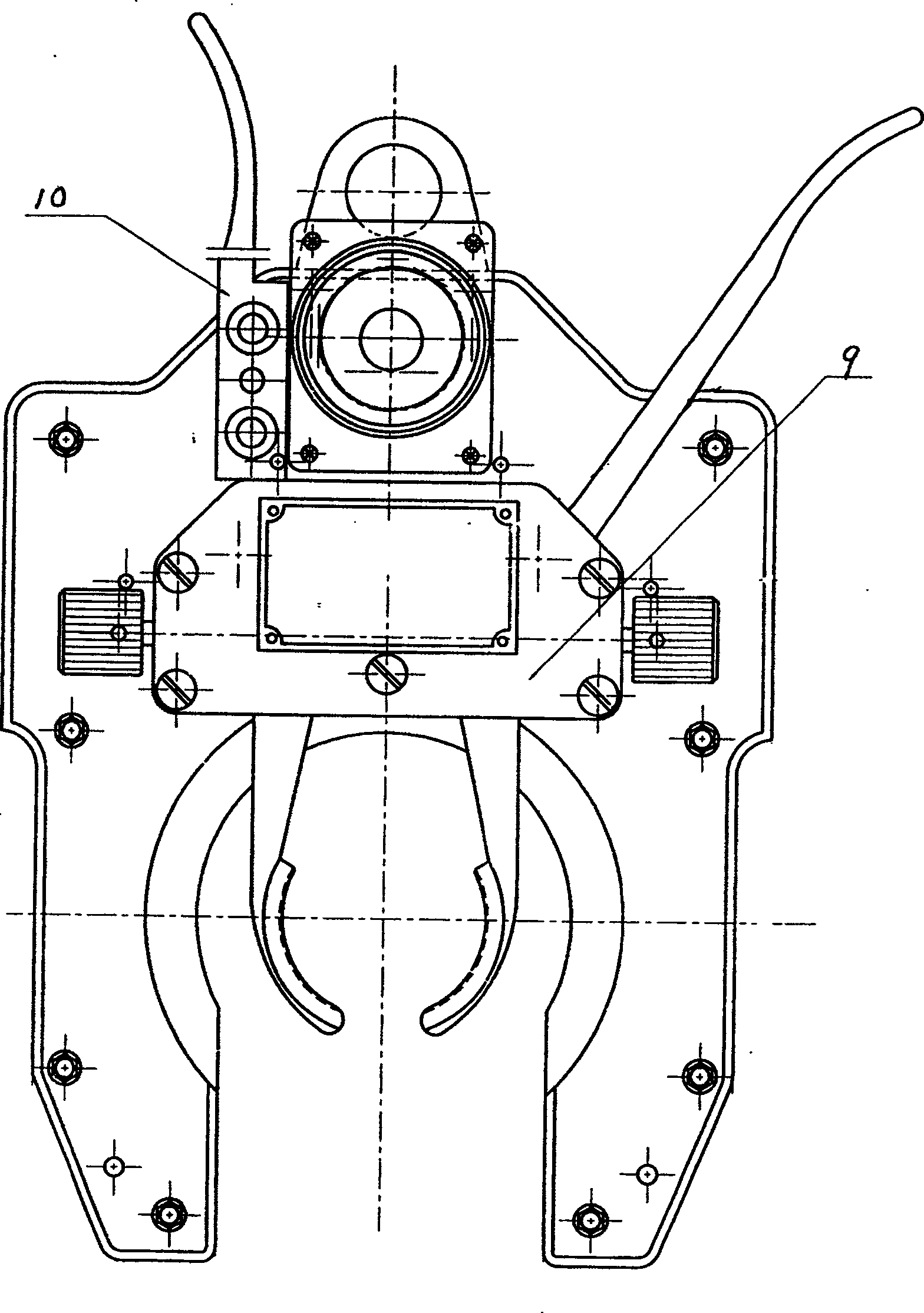 Automatic welding process and device for long pipe joint in boiler pipe header