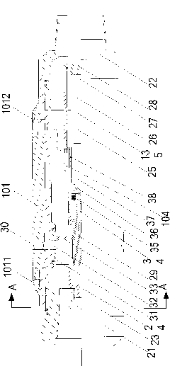 Device and method for regulating and controlling water content of production fluid of underground layering of oil field