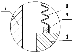 Connection device for floating bodies on water