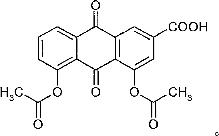 Process for the manufacture of non-genotoxic diacetylrhein (diacerein) and formulations comprising non-genotoxic diacetylrhein