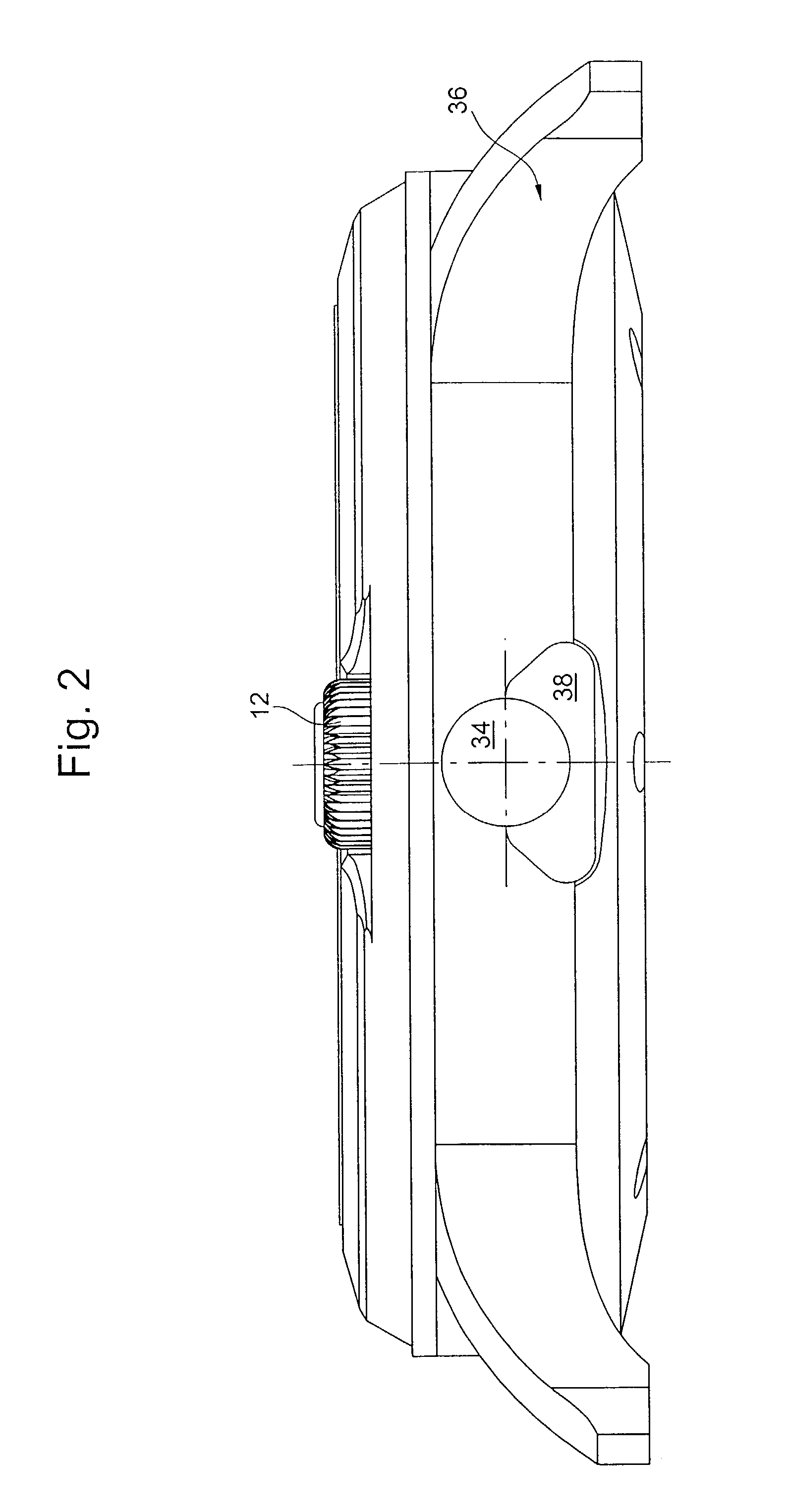 Device for winding and setting the time of a timepiece such as a date-watch including a date disc