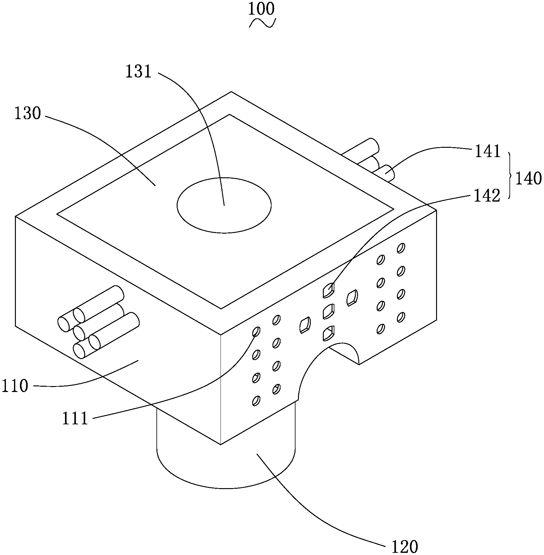 Interconnected radiating device and light-emitting diode (LED) lamp using same