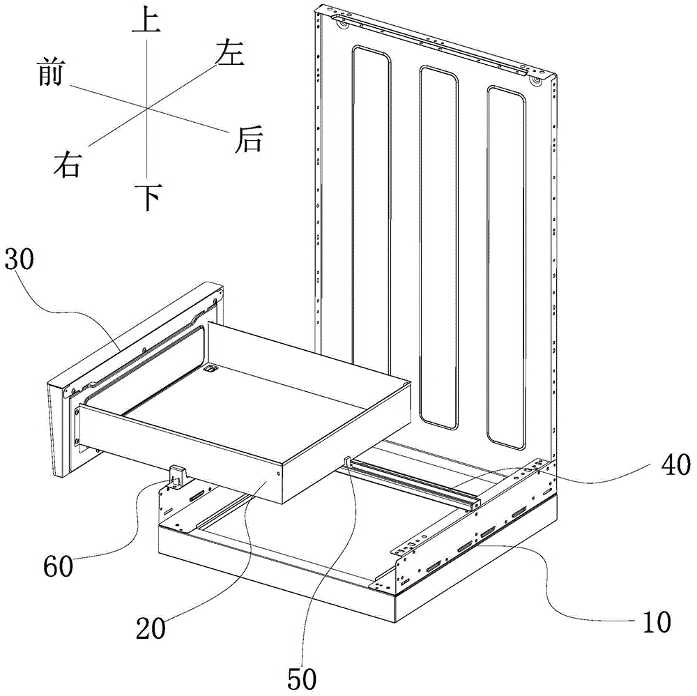 Drawer assembly and oven with drawer assembly