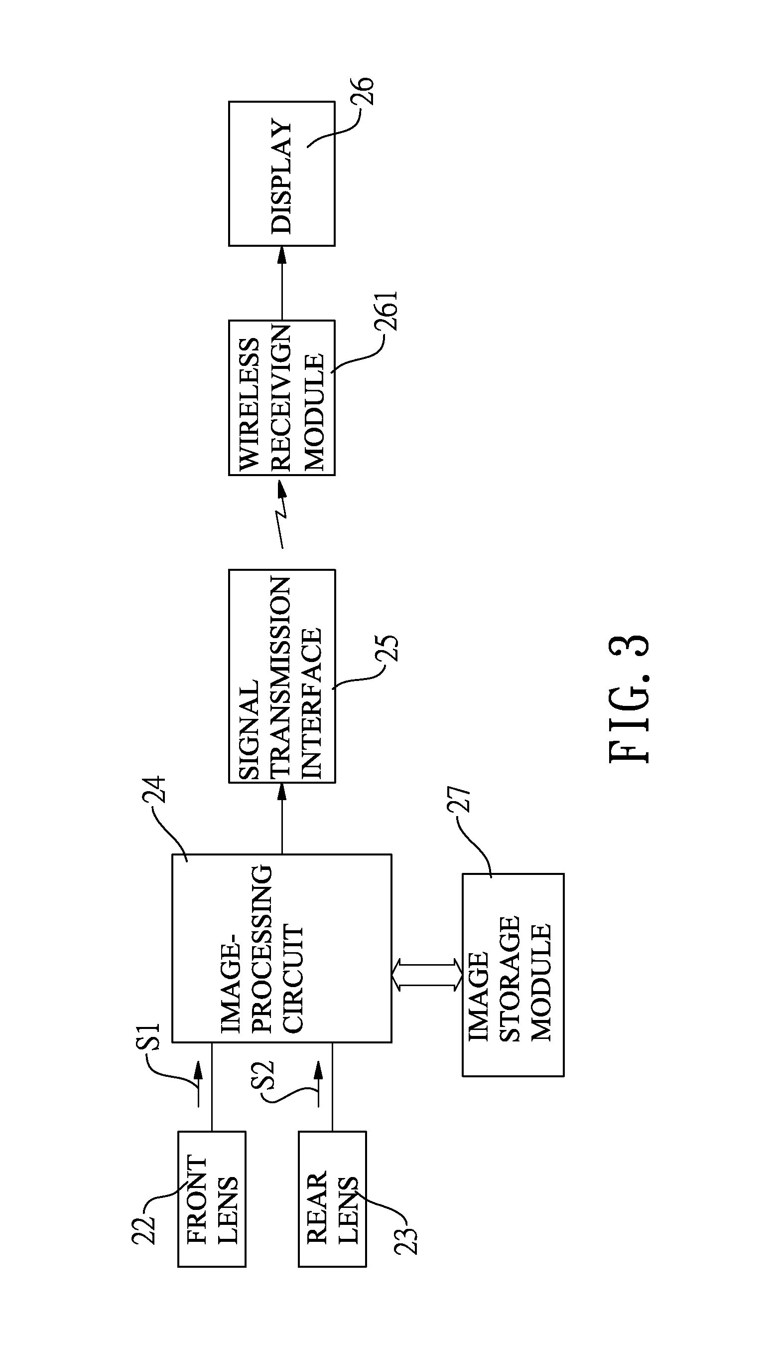 Front-and-rear-facing camera device