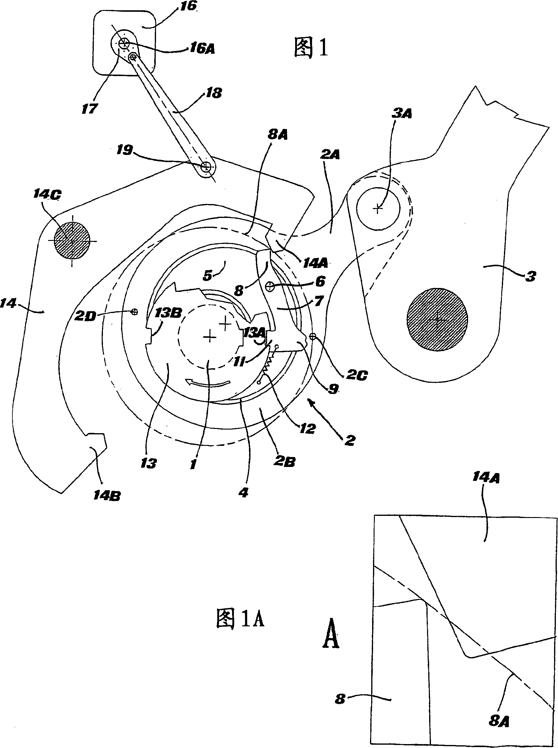 Device for carrying out the programming of rotary dobbies in weaving machines