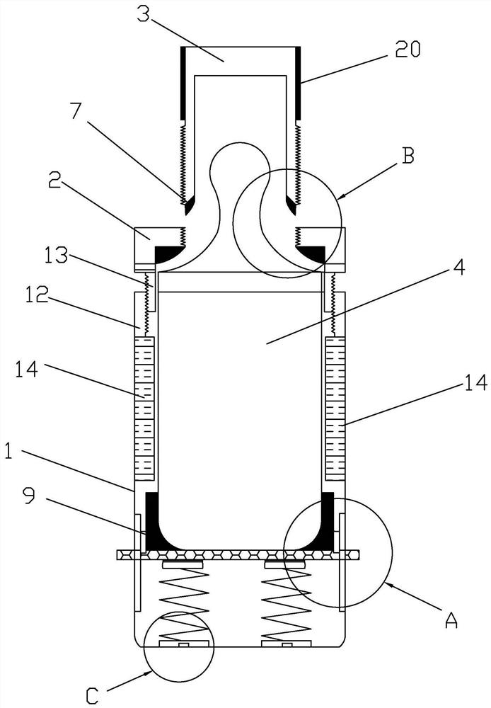 Anti-drop baby water bottle and manufacturing method thereof