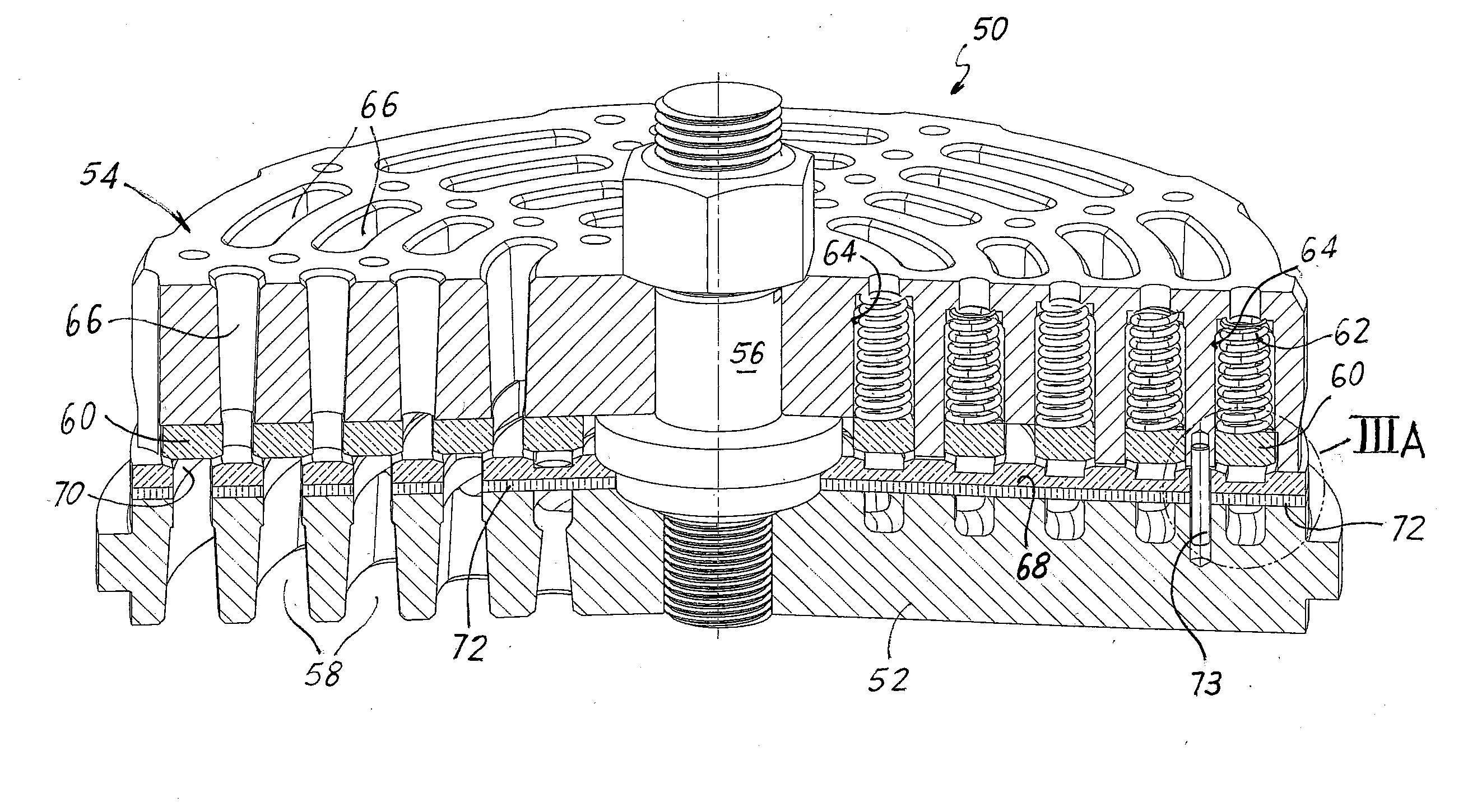 Automatic valve with interchangeable seat plate