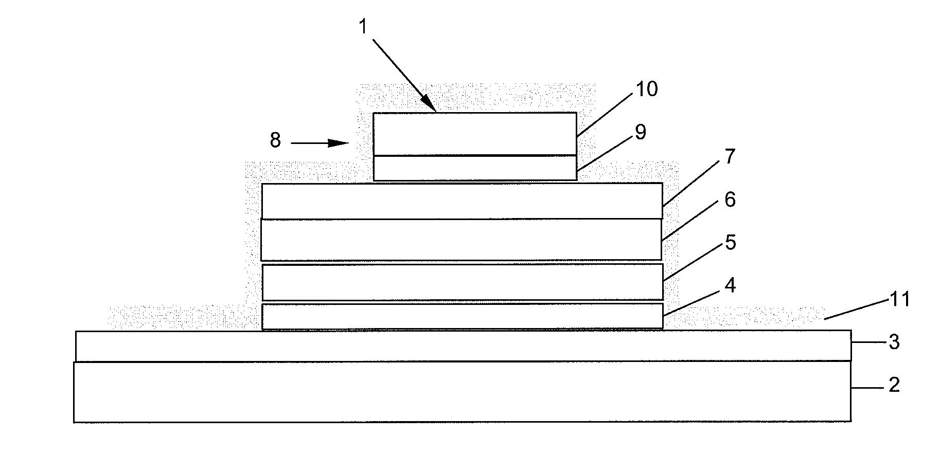 Organic light emitting diodes (OLEDs) including a barrier layer and method of manufacture