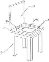 Heat-supplying stool