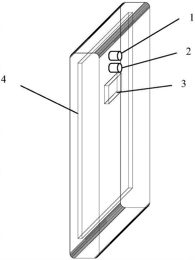 Apparatus and method for automatically identifying obstacle in front of mobile terminal