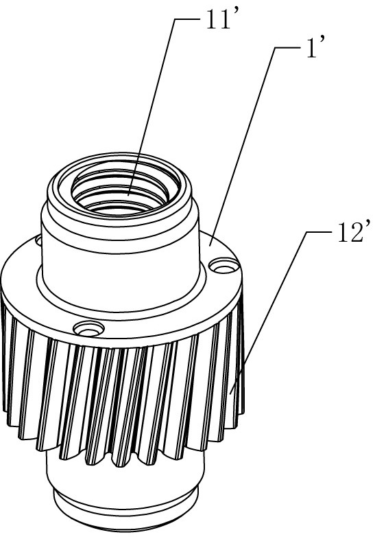 Spiral core-pulling mold for transmission sleeve