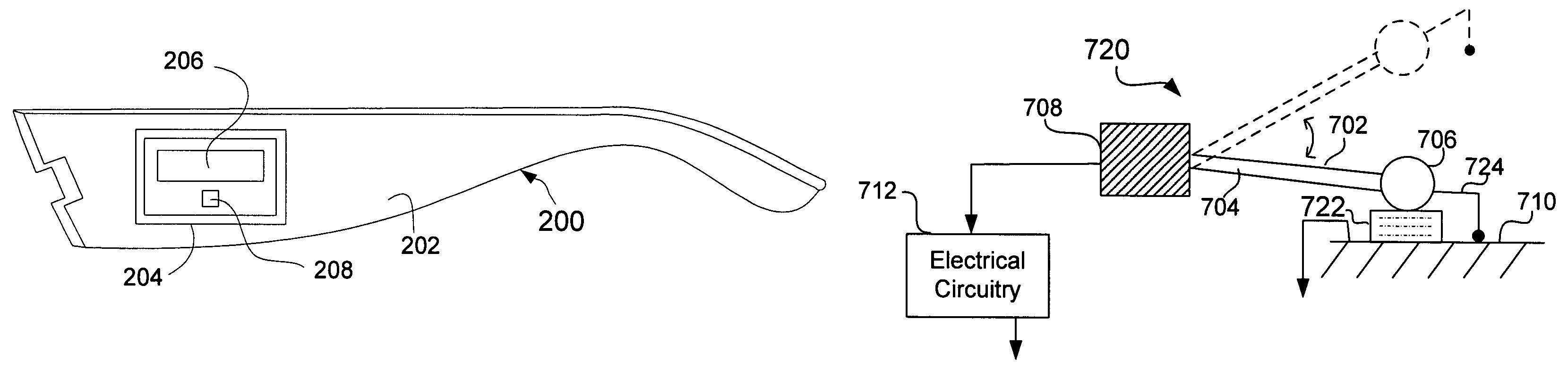 Eyeglasses with activity monitoring and acoustic dampening