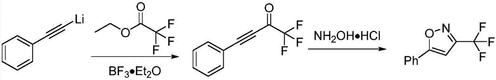 Method for preparing 3-trifluoromethylisooxazole compound by one-pot