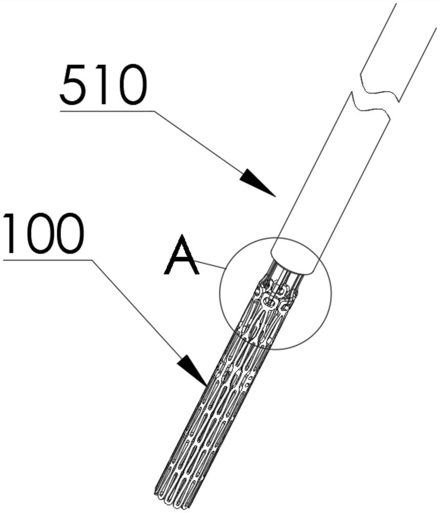 Valve stent delivery and release structure