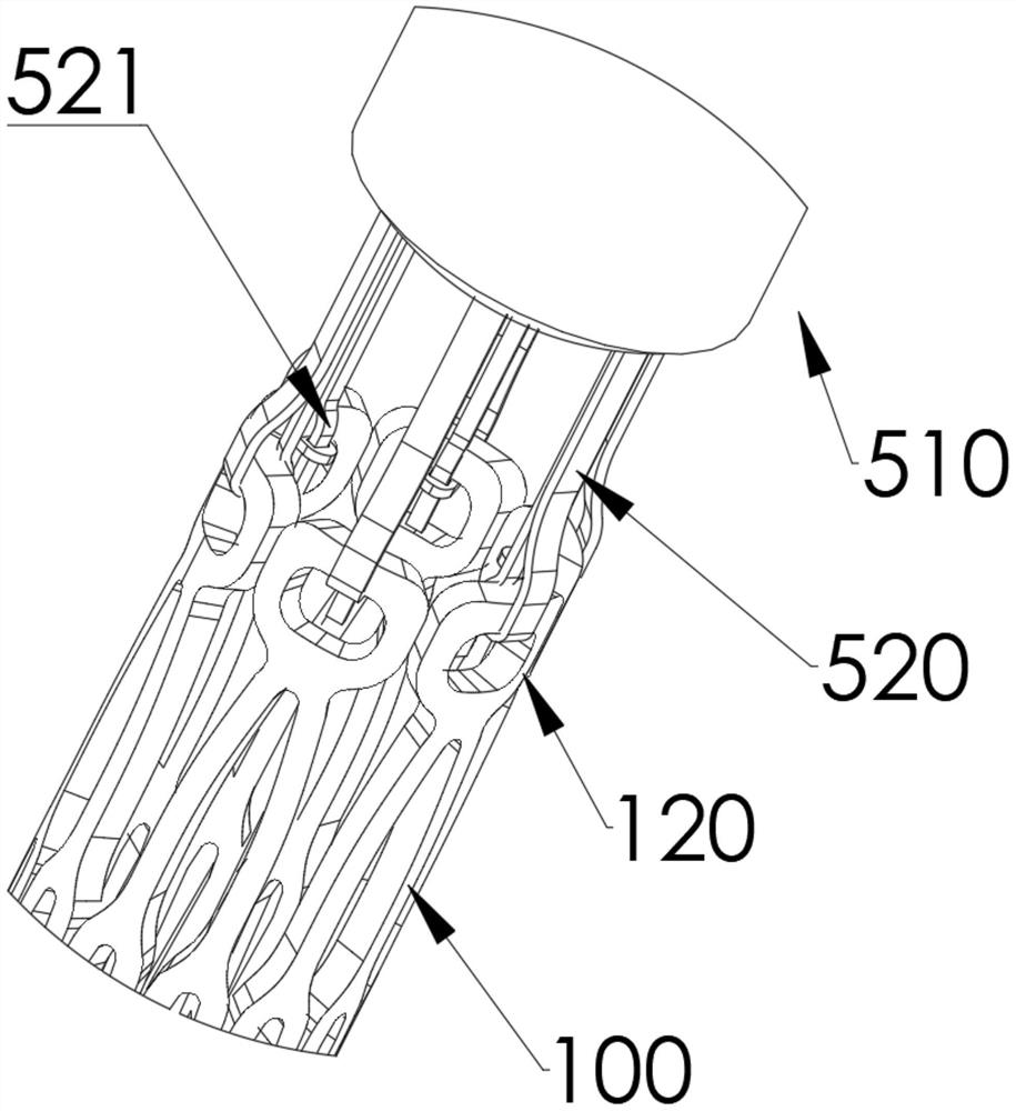 Valve stent delivery and release structure