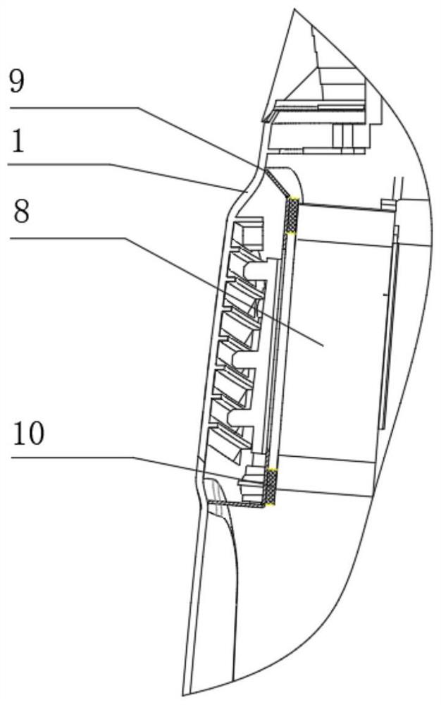 Efficient heat dissipation high-power stage lamp with mute effect