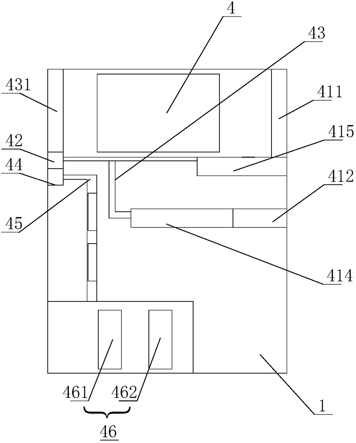 An electric power company's data storage cabinet and method for storing data