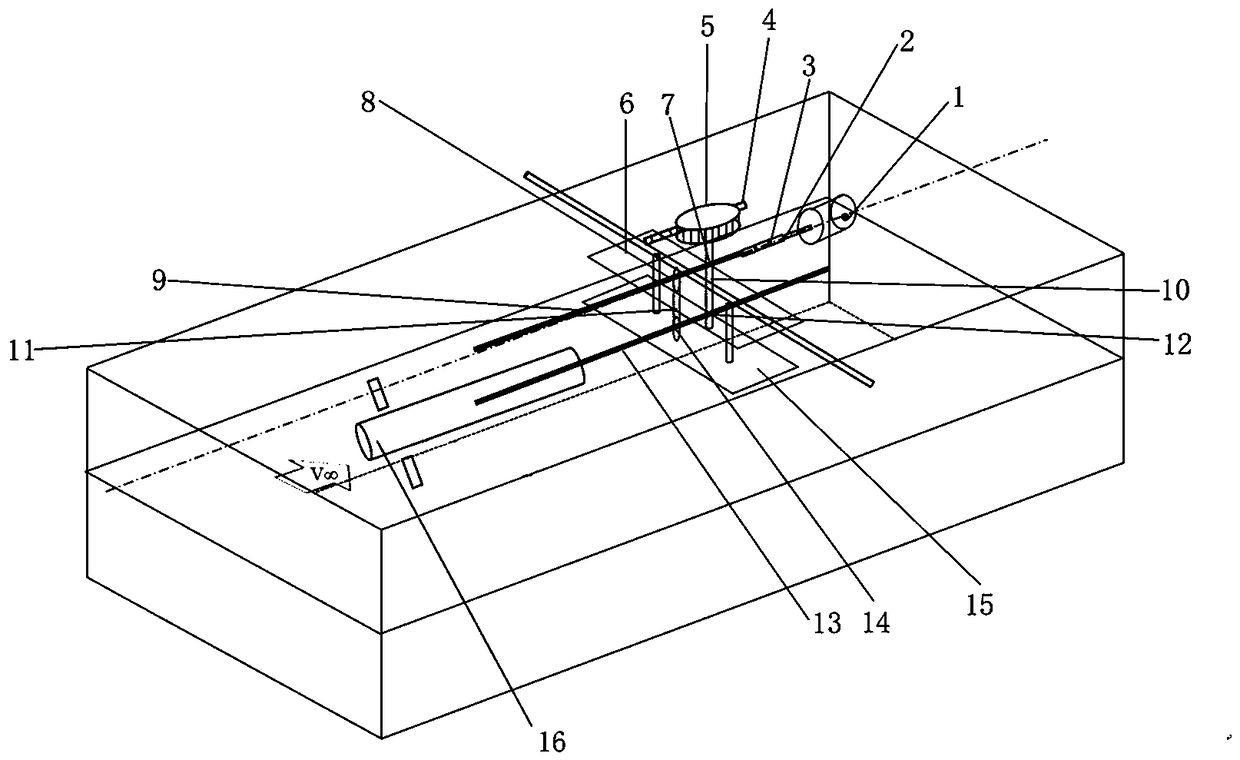 Driving device for rotary model water tunnel test