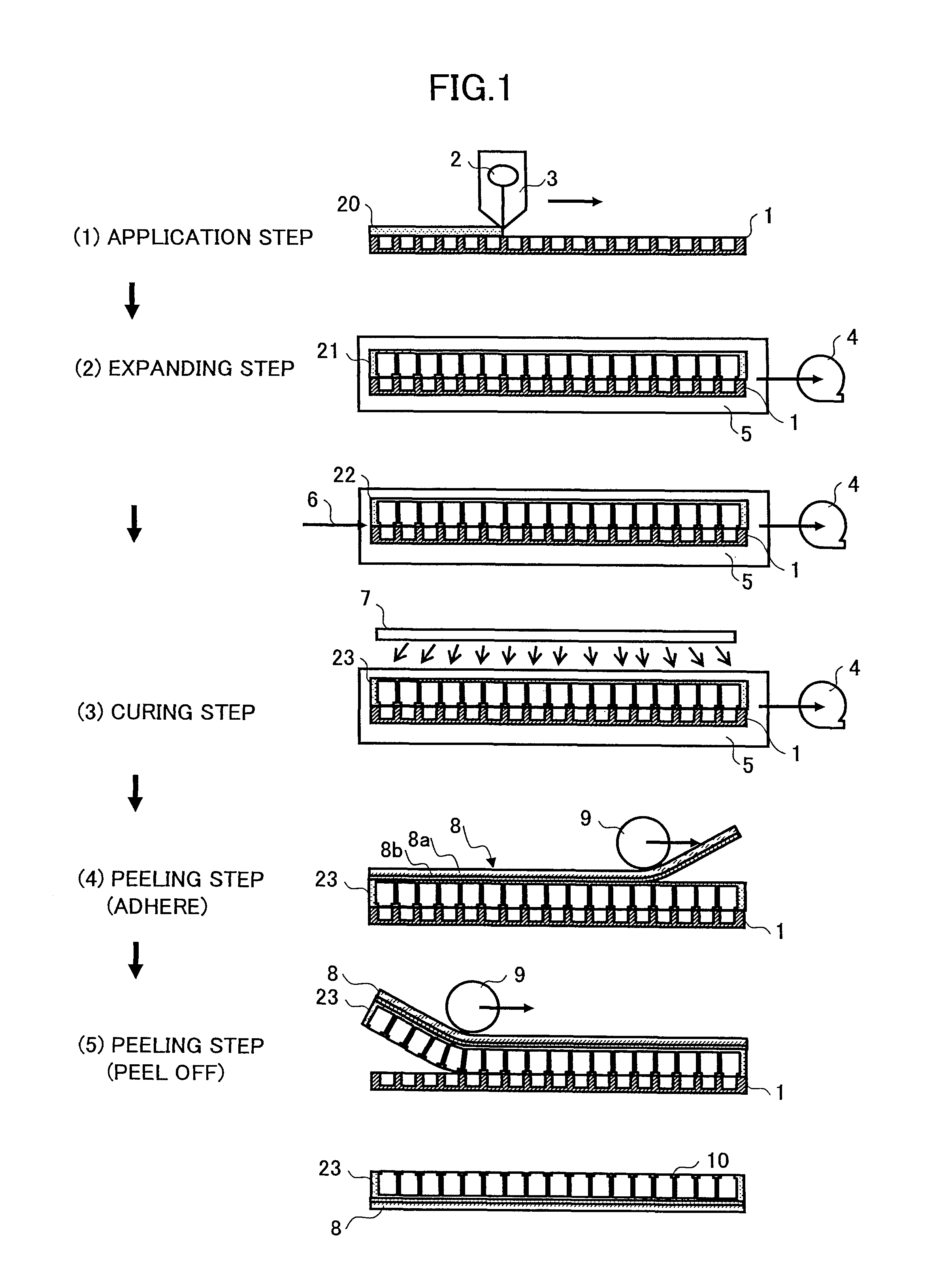 Manufacturing method and manufacturing apparatus for hollow structure of image display element