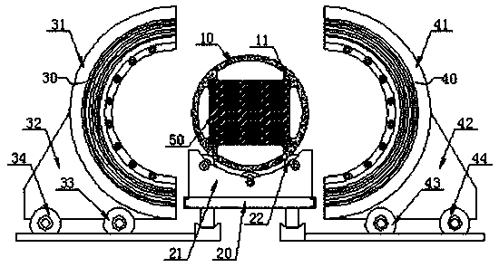 A multi-element alloy co-infiltration furnace with full mixing and contact