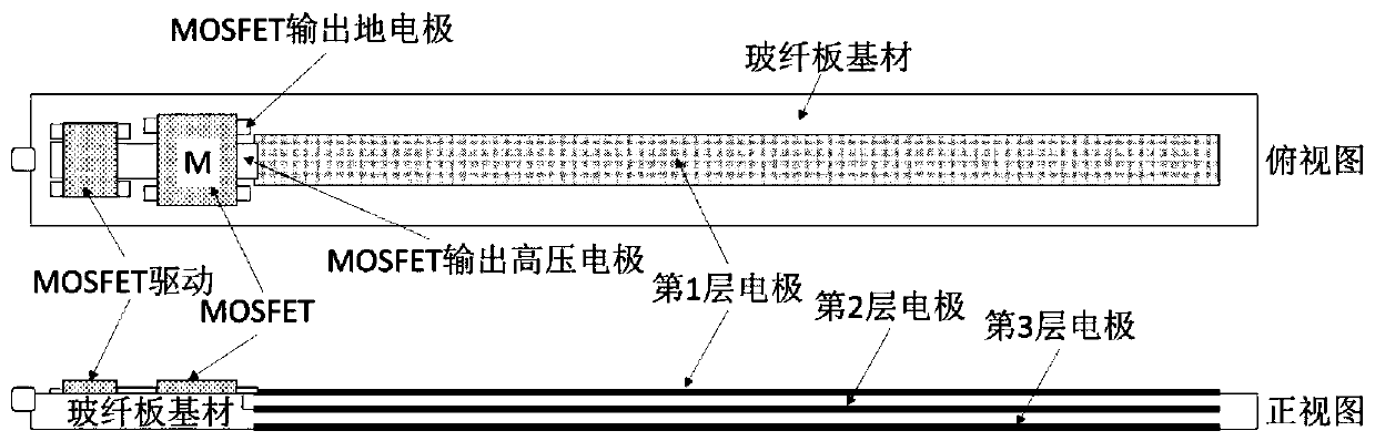 Single-stage and multi-stage pulse forming lines based on glass fiber plate and induction superposition device of single-stage and multi-stage pulse forming lines