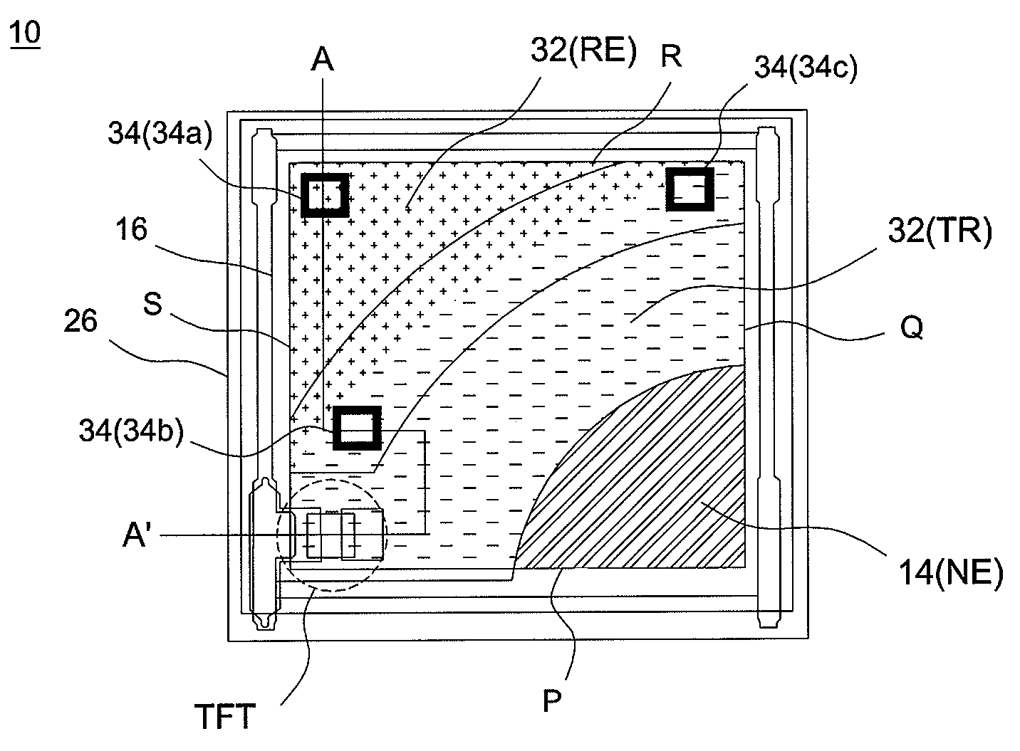 Electrowetting pixel structure