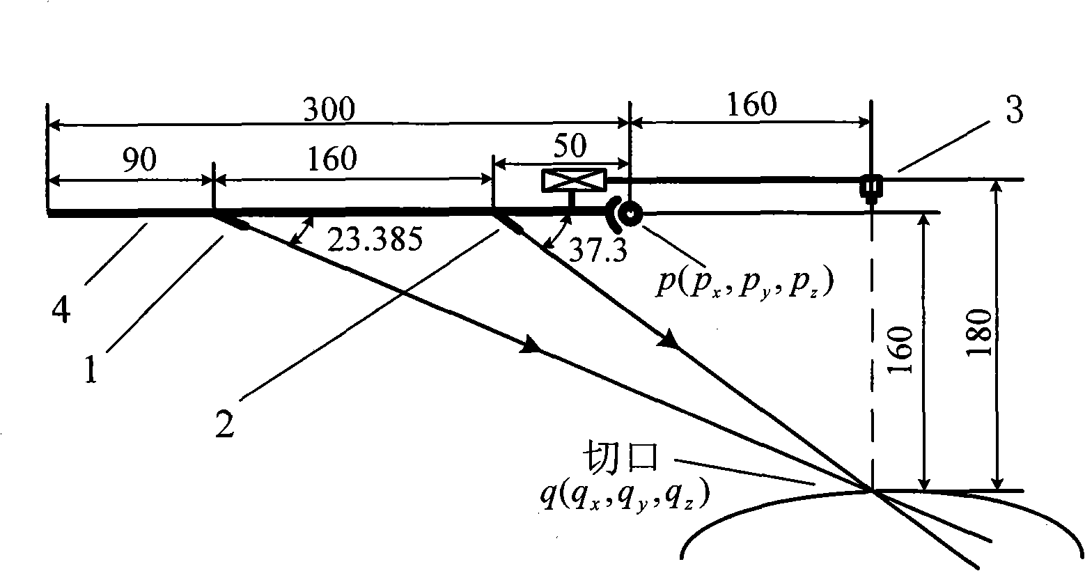 Positioning apparatus of robot puncturing hole in endoscope operation and locating method