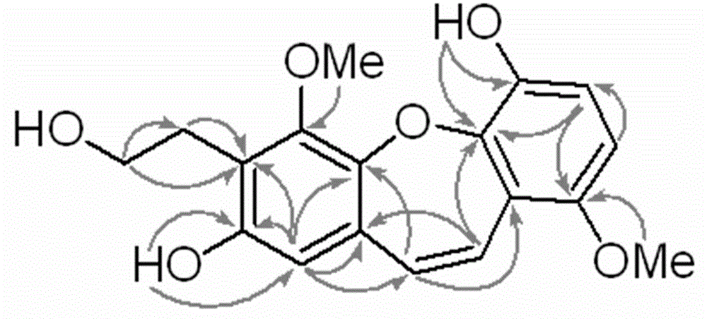 A kind of polyphenol compound in oriental tobacco and its preparation method and application
