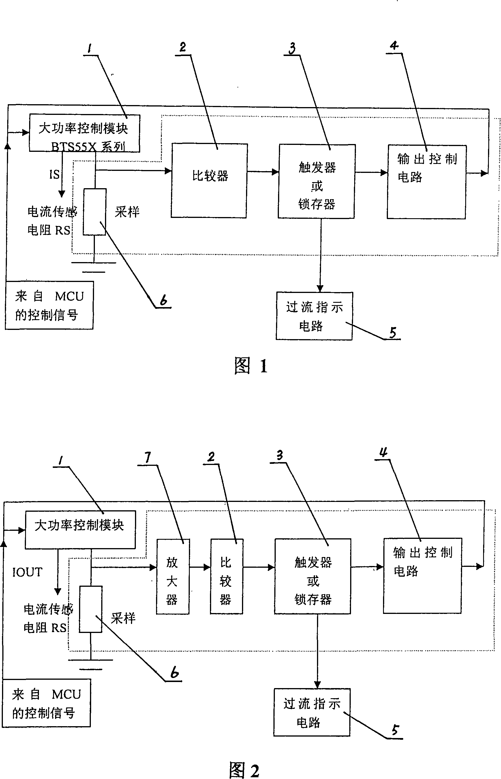 Over current protector circuit of electric backset decelerator controller