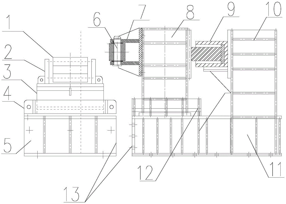 Rolling wheel trolley device integrating traveling function with limiting adjusting function