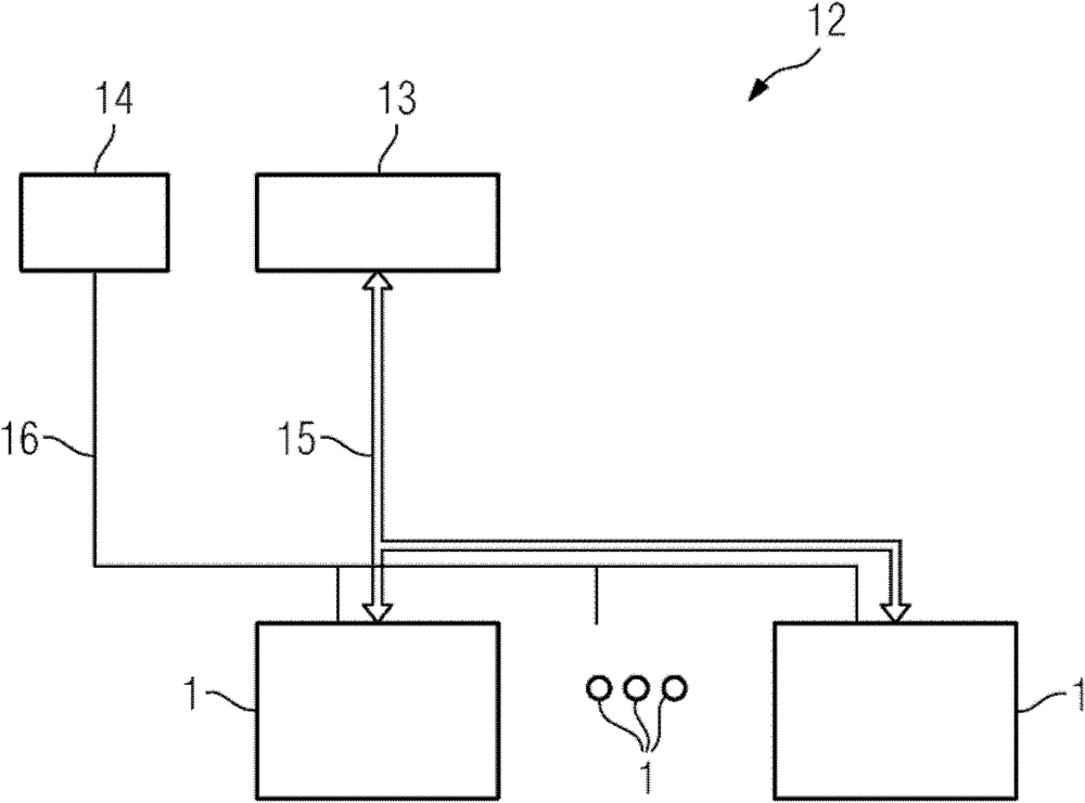 Braking system with intelligent actuators for braking a vehicle traveling along a track