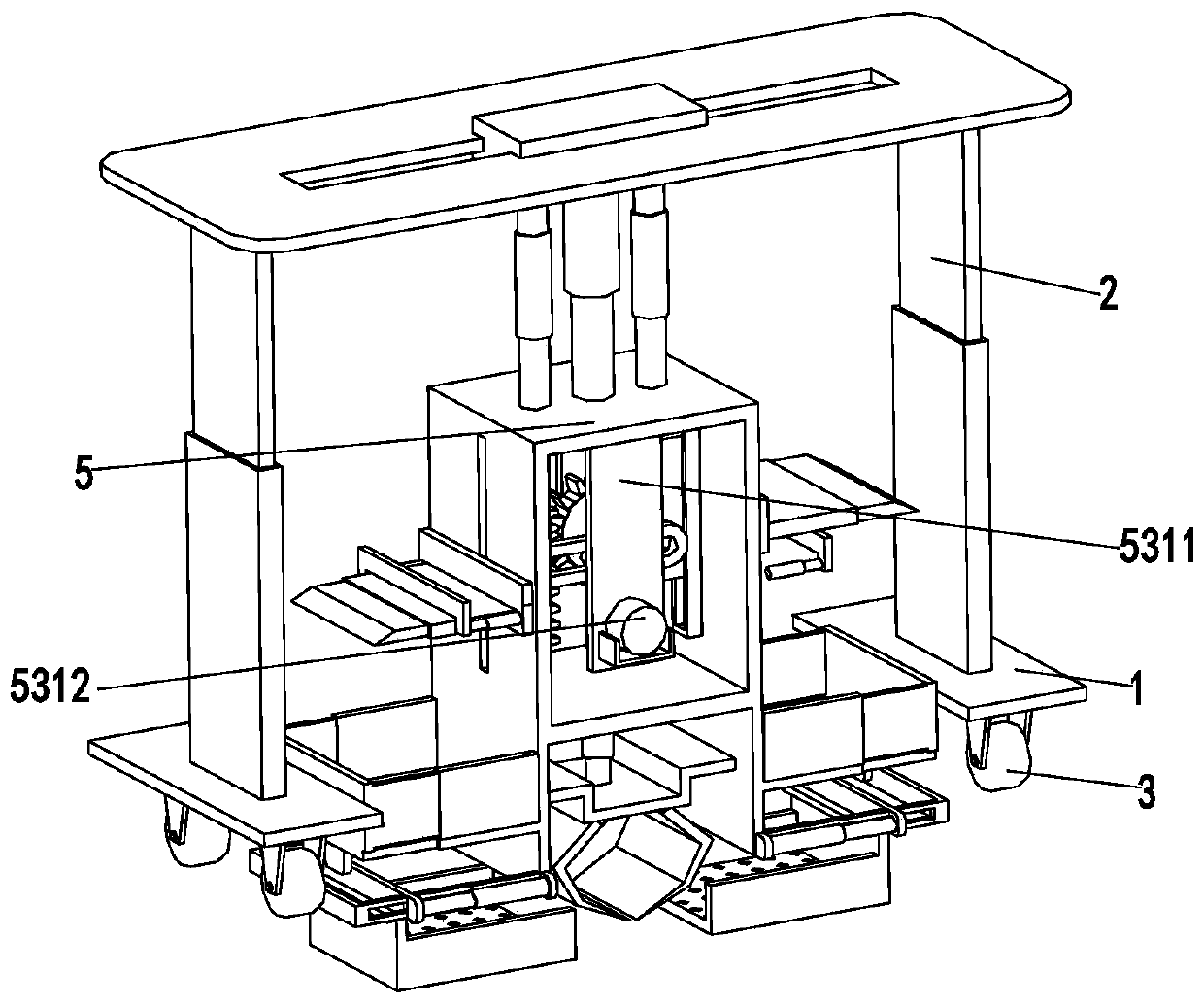 A device for dredging the interior of a municipal rainwater outlet