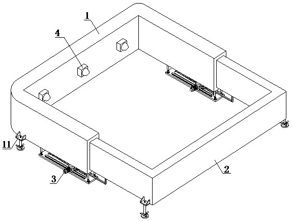 Bridge pier placing device convenient to position for bridge construction and implementation method thereof