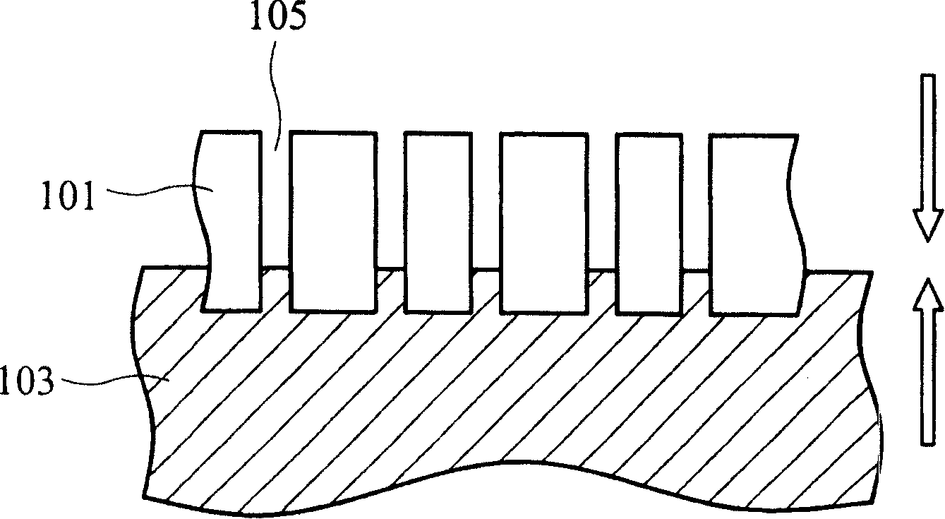 Nanometer array and method for forming the same