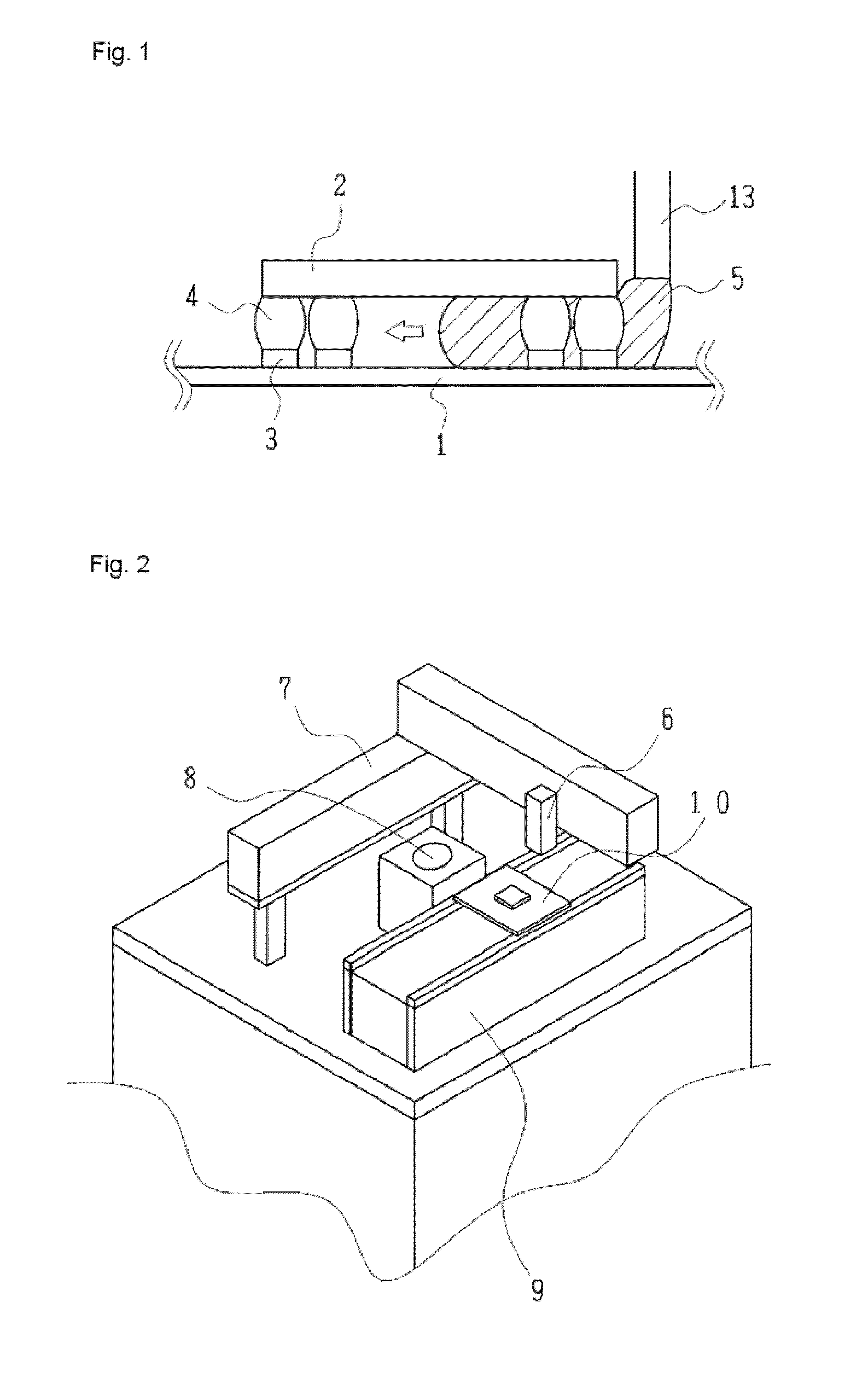 Method, apparatus and program for filling liquid material