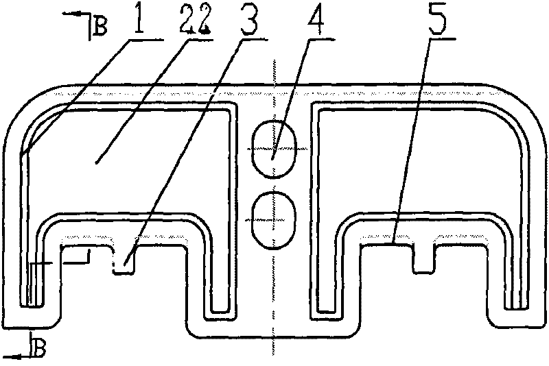 Supporting fixture of rectangular conductor