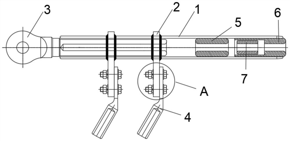A strain-resistant clamp
