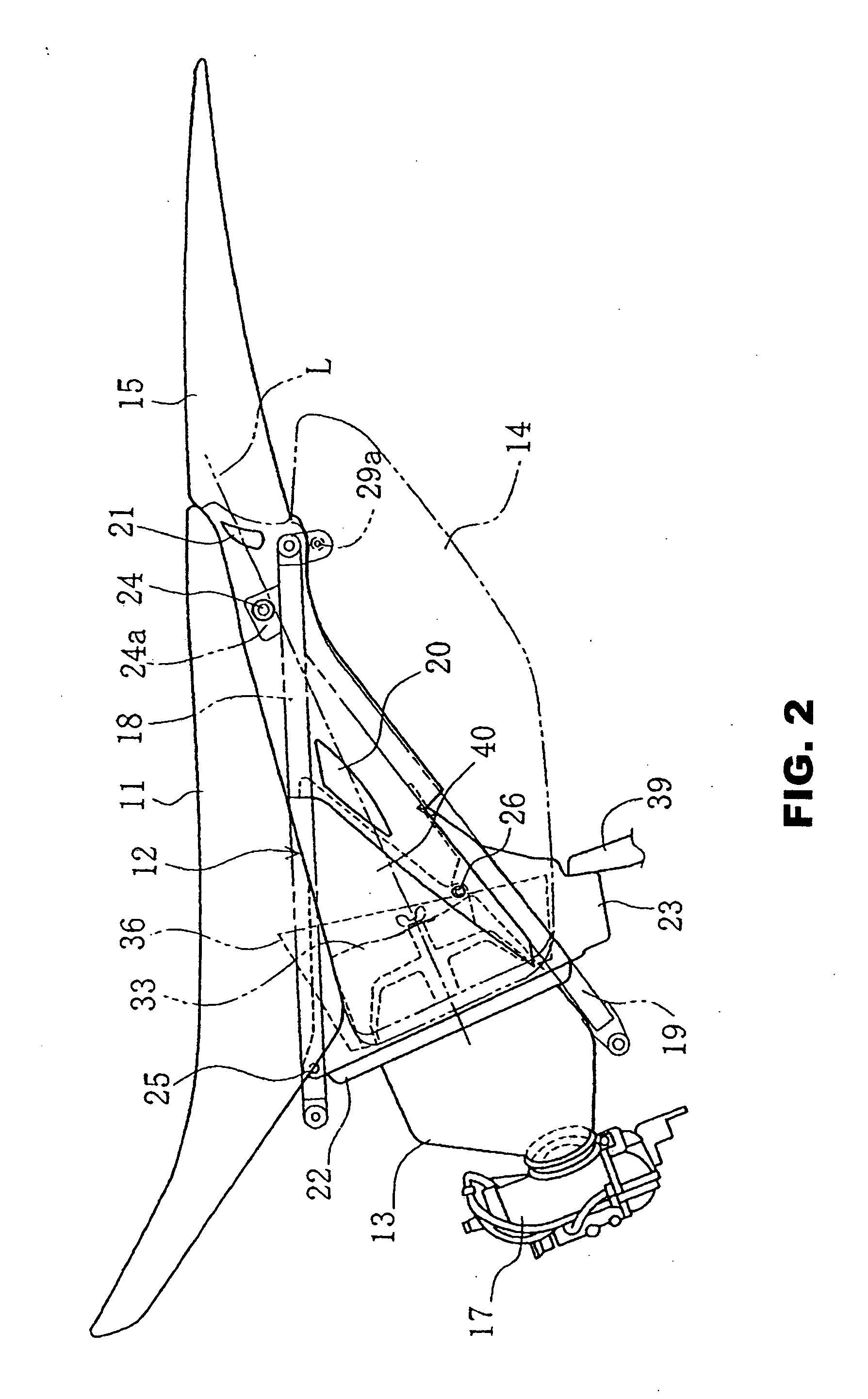 Air cleaner device for motorcycle