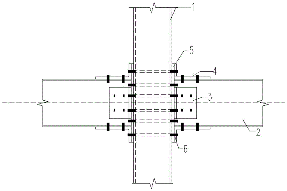 Steel tube and core tube mixed structure
