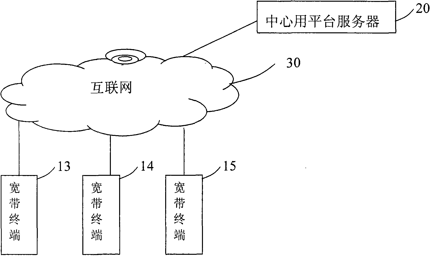 Method for analyzing multi-line multifunctional domain names of network and broadband terminal software