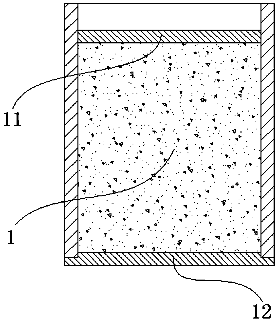 Soft and hard interbedding rock test sample manufacturing device and manufacturing method