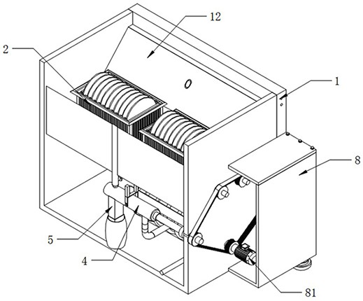 Automatic cleaning tank for semiconductor wafer tank type cleaning machine