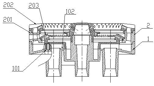Multi-layer inner flame combustor and gas cooker with same