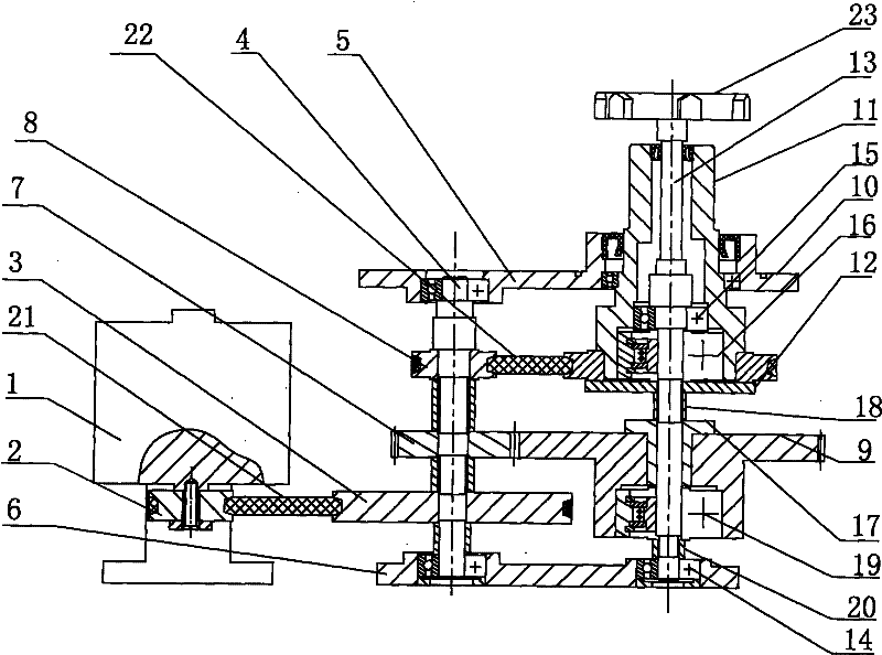 Transmission mechanism of fruit and vegetable cleaning machine