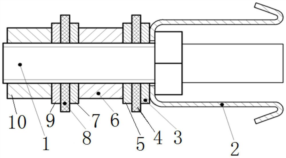 Anti-anchoring agent retraction piston, anchor rod and method