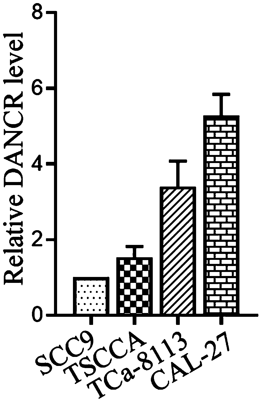 Molecular marker for preventing, diagnosing and treating tongue squamous cell carcinoma, and application thereof