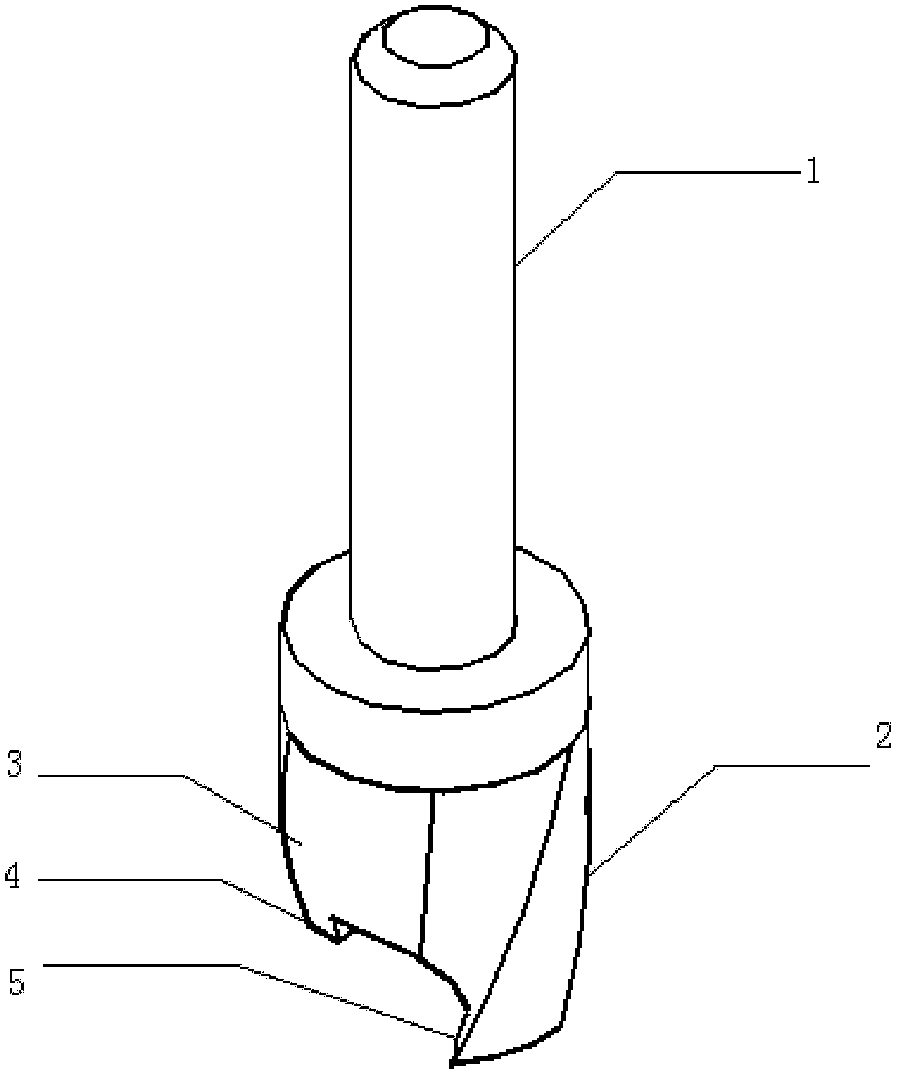 Drilling tool for processing annular groove