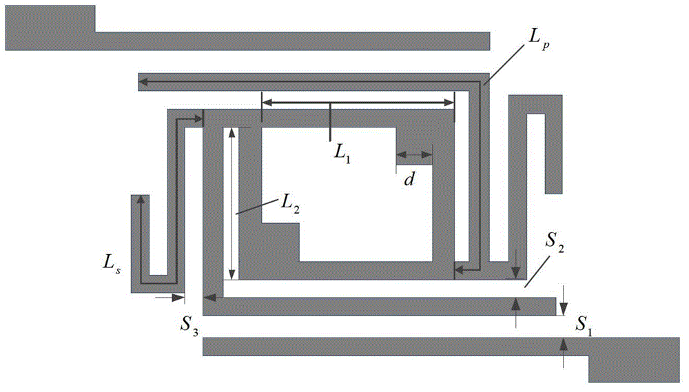 Multimode wide-band filter based on multi-branch loaded square resonance ring